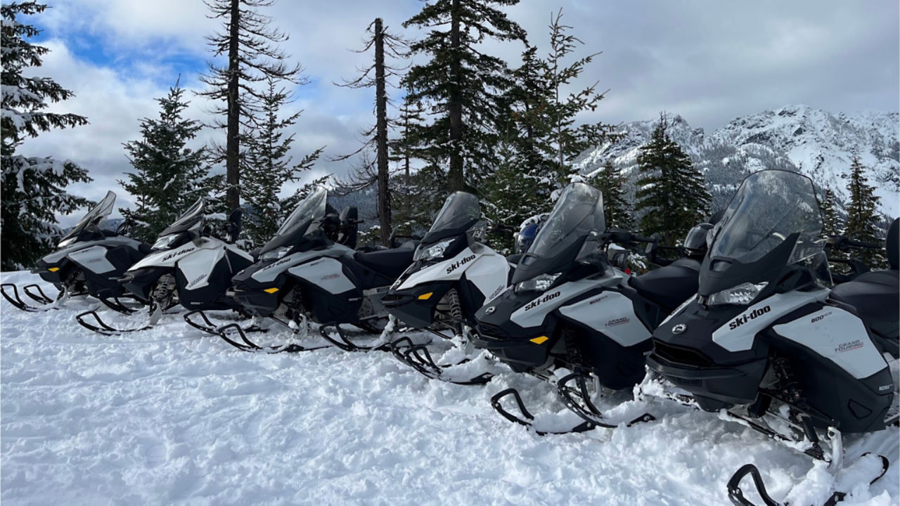 ski-doo product shot in Cascades