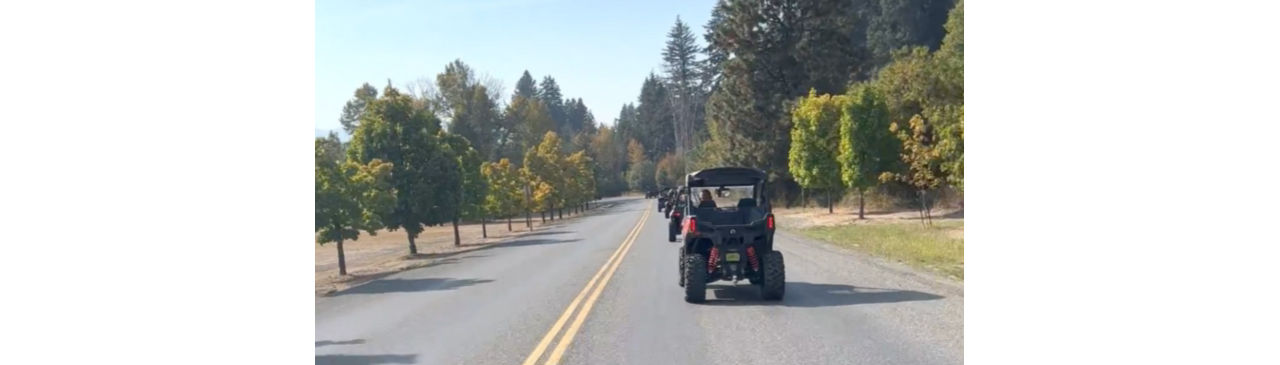 Can-Am multiple vehicles riding shot