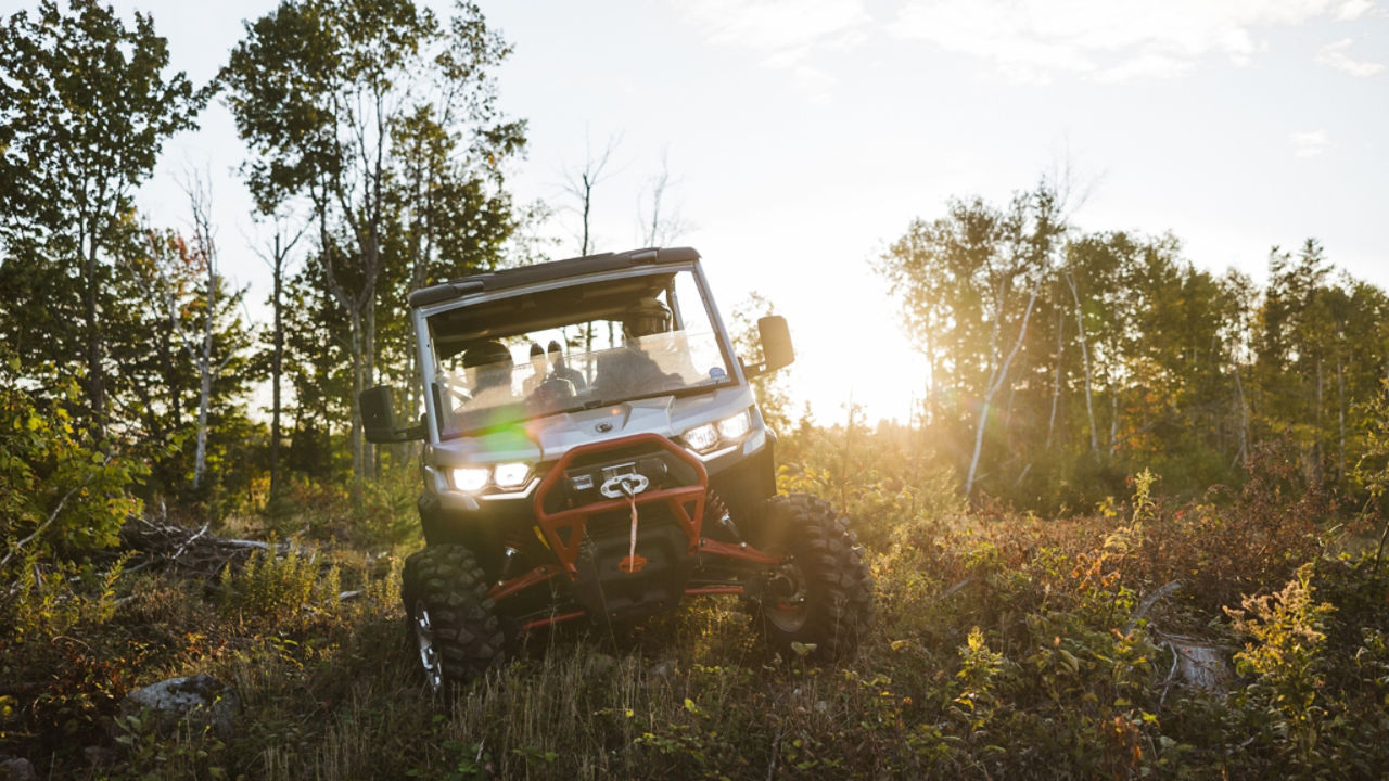 can-am parked for hero