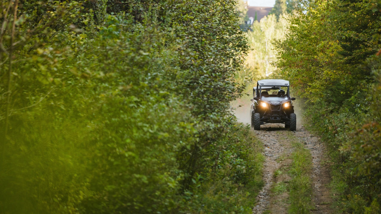 can-am in forest