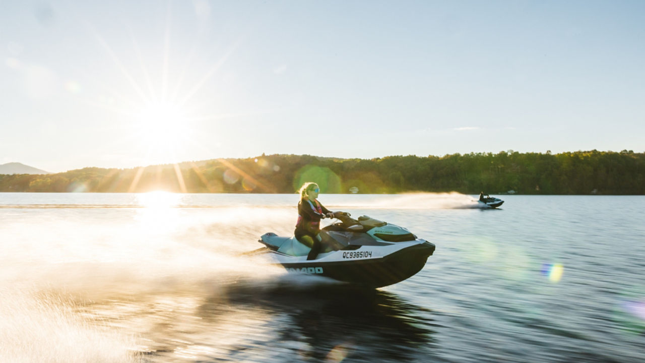 single shot for banner on seadoo