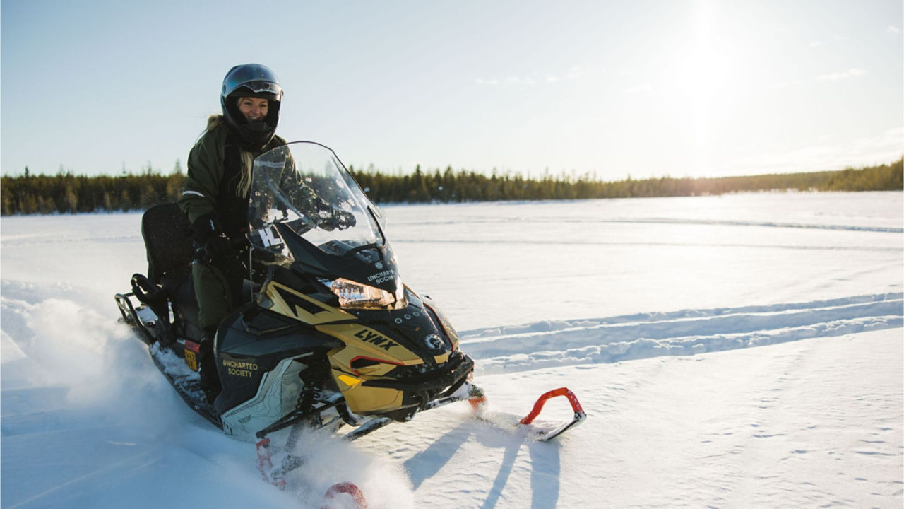 Promenade en Ski-Doo en solo en Finlande