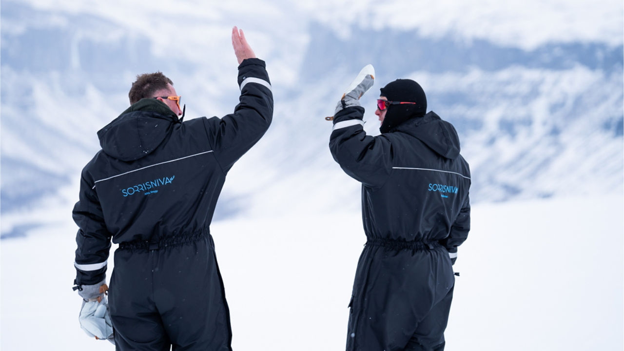 groupe de pilotes à Sorrisniva