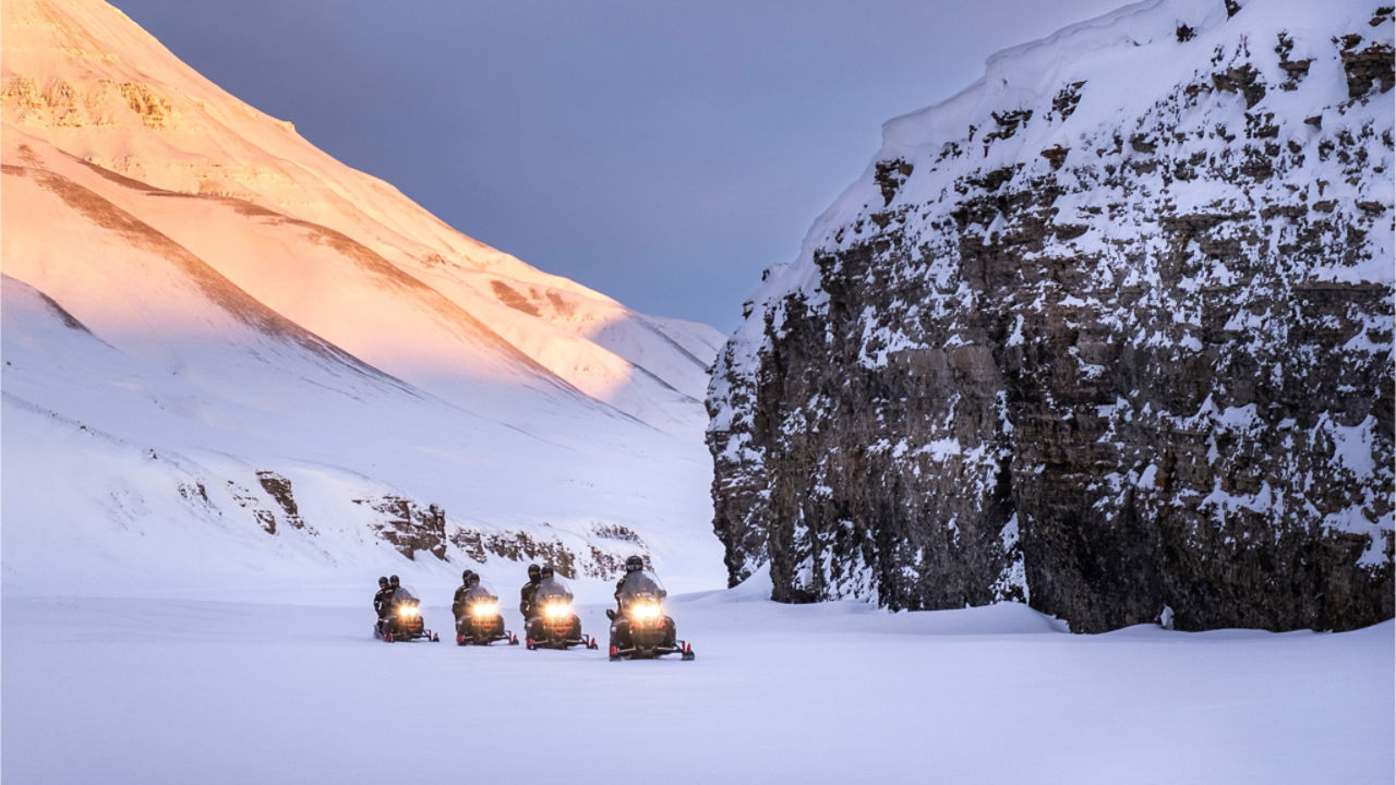 groupe des pilotes en Svalbard