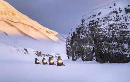 groupe des pilotes en Svalbard