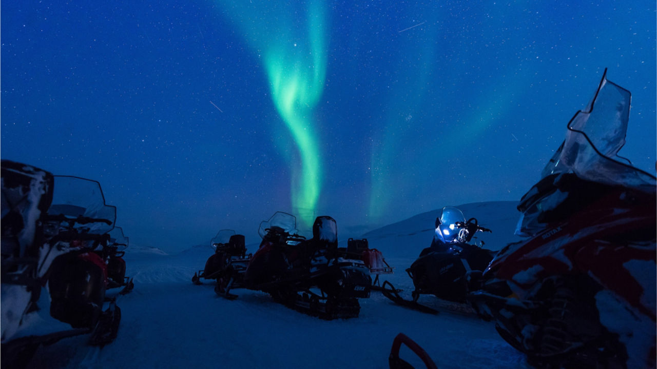aurores boréales à Svalbard