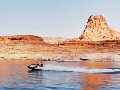 Man riding a Sea-Doo watercraft on Lake Powell