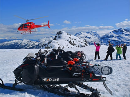 héli ski-doo en colombie britannique