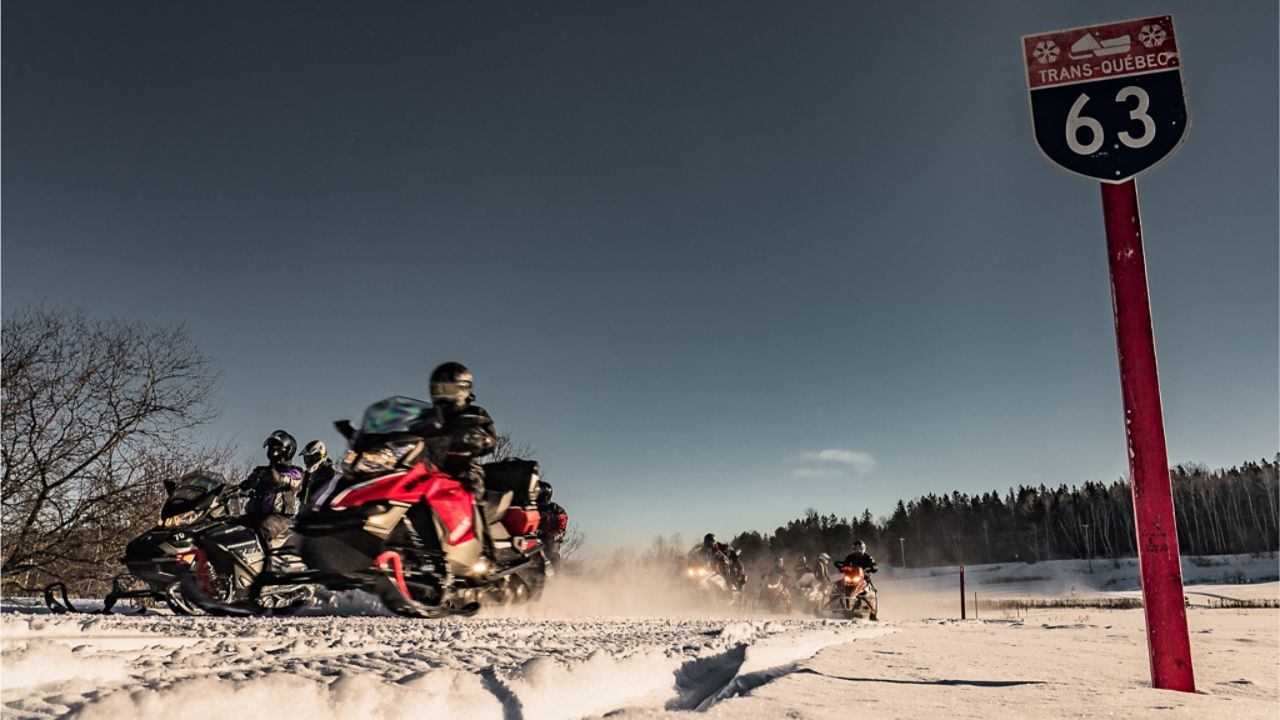 Ski-Doo dans les Laurentides