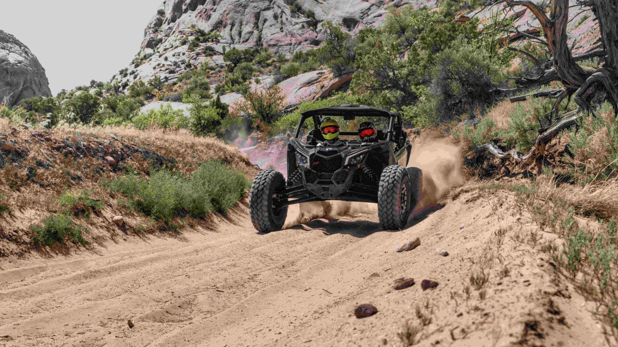 Can-Am SxS riding Utah's desert