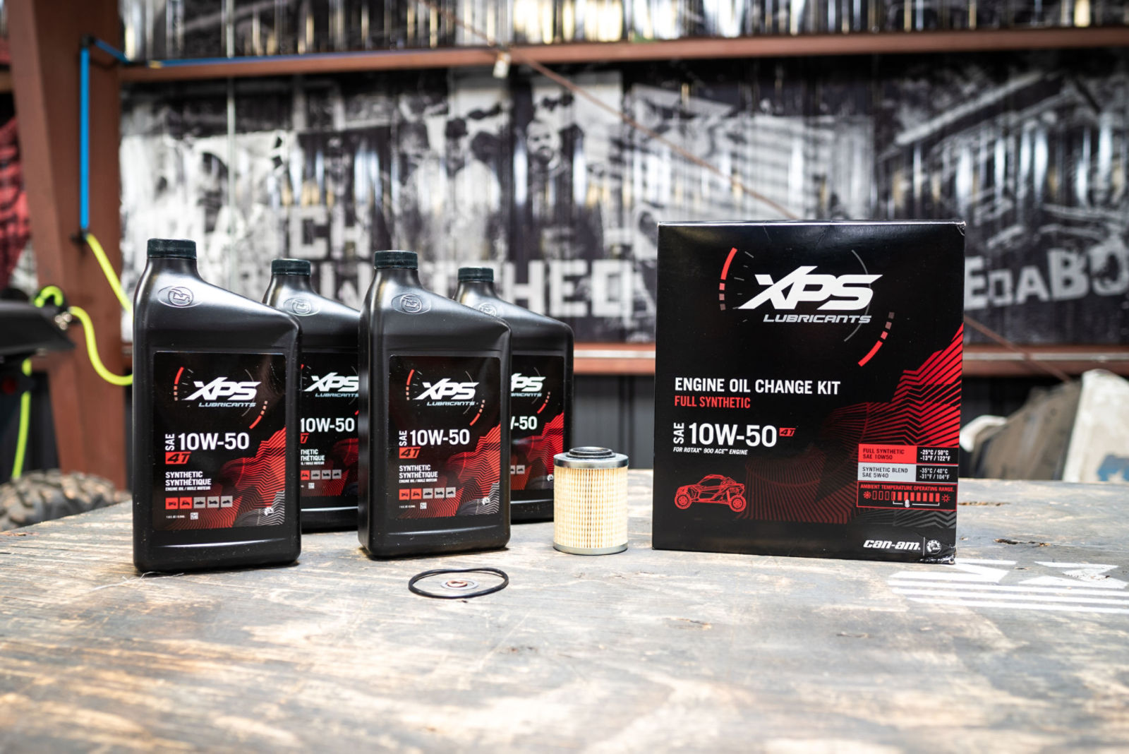 Una selección de productos XPS bañada en luz anaranjada