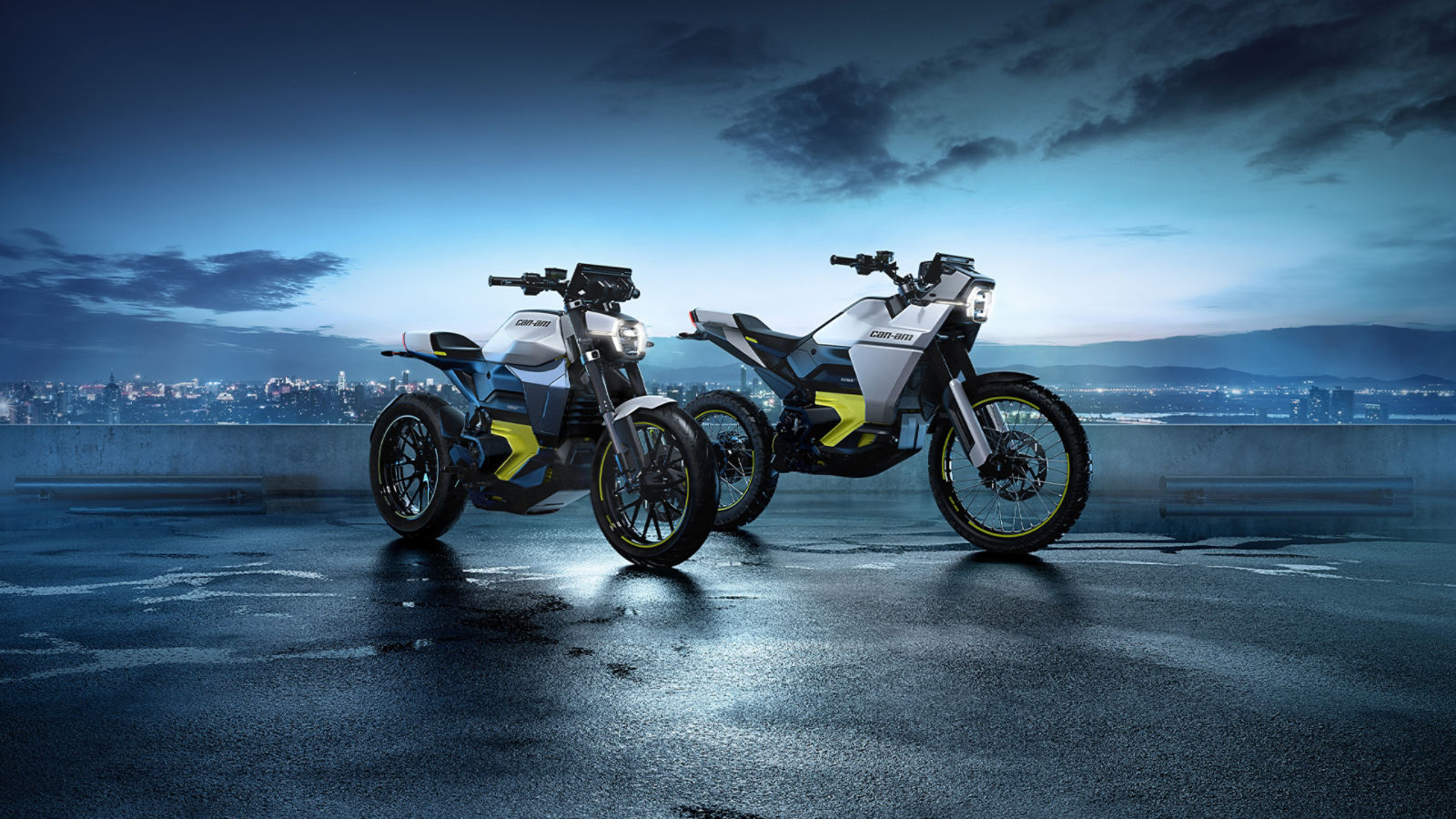Can-Am Pulse and Origin electric motorcycles