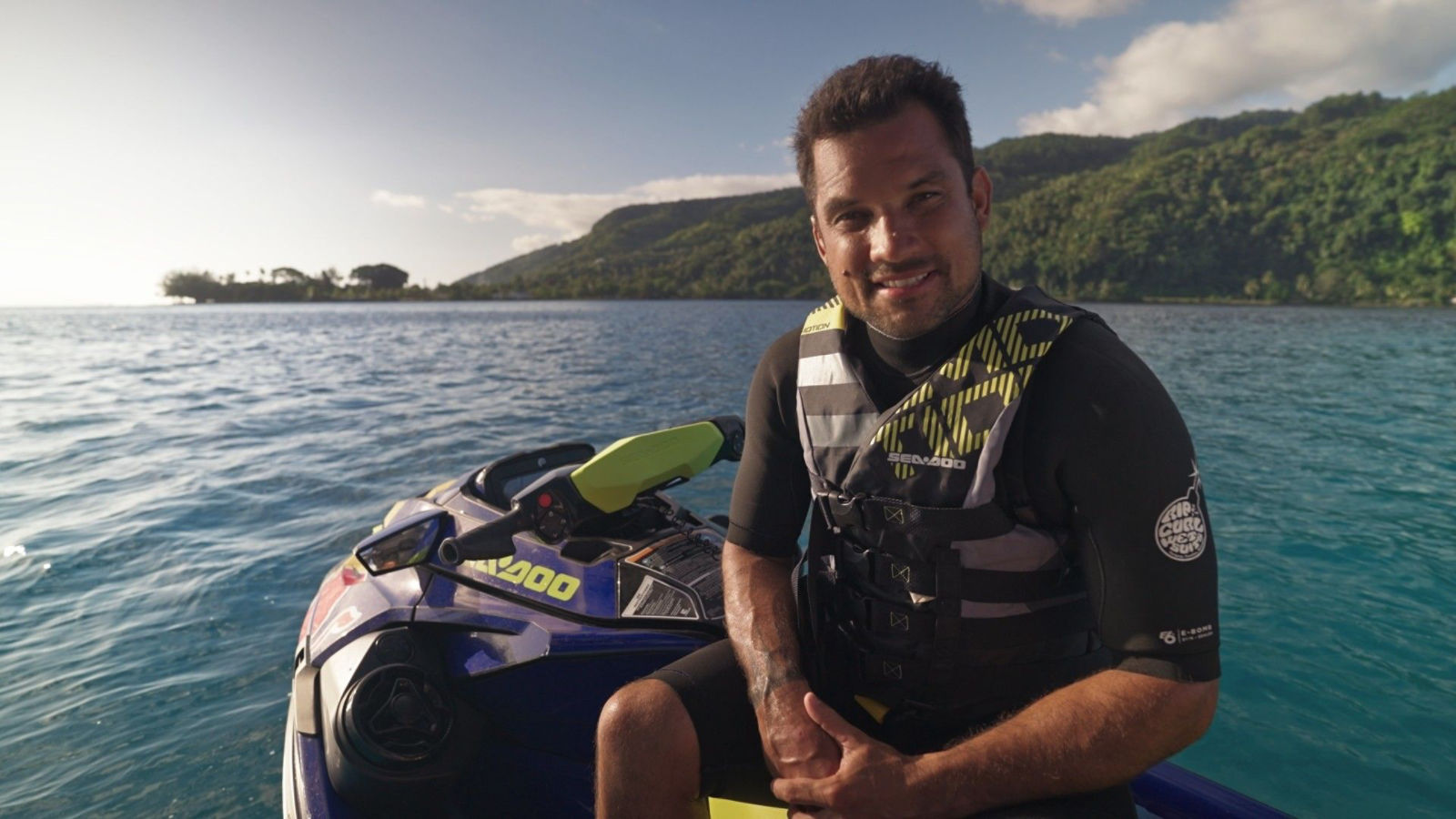 Man sitting on a Sea-Doo